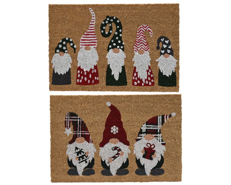 CHRISTMAS GNOME COIR DOORMAT