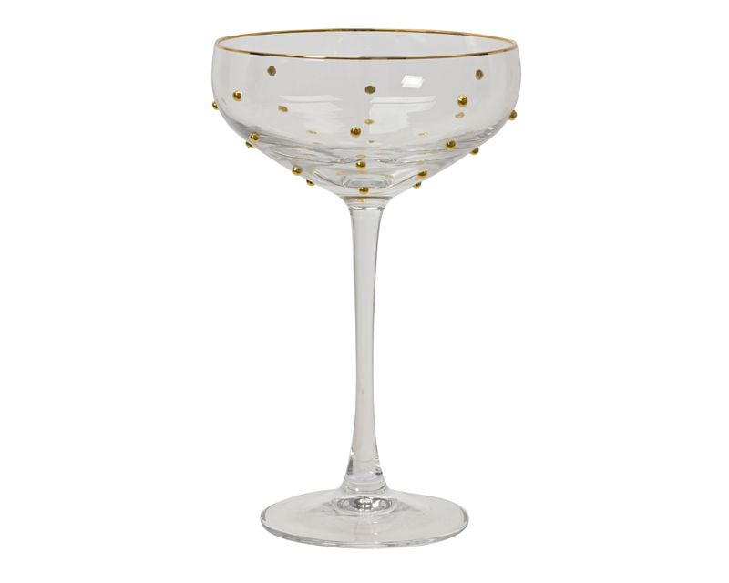 GOLD DOT COUPE COCKTAIL GLASS