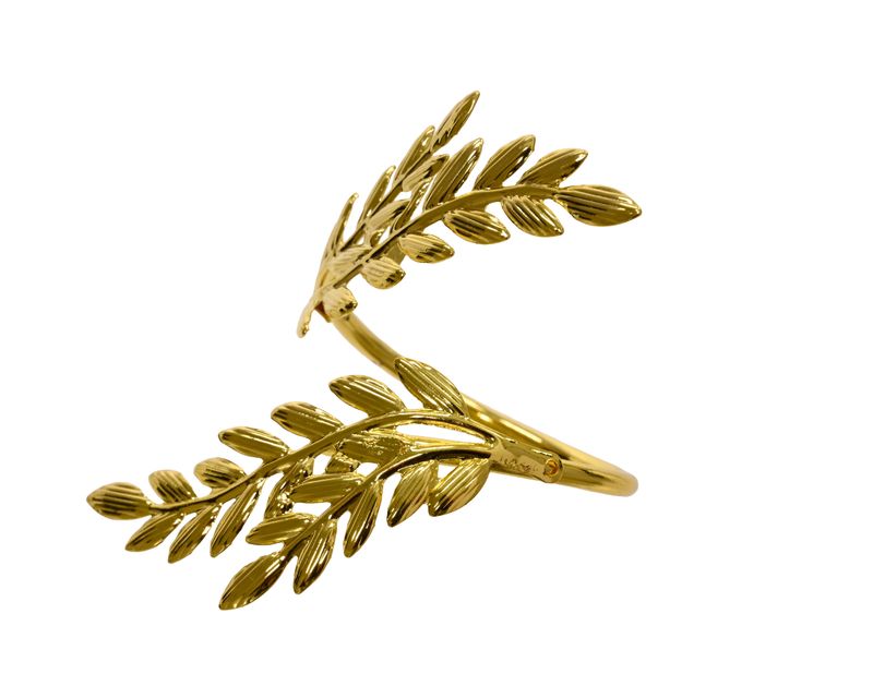 GOLD LEAF NAPKIN RINGS - SET OF 4