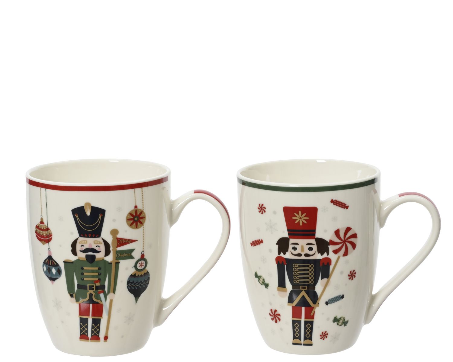 NUTCRACKER CHRISTMAS MUG, STYLE: ORNAMENT NUTCRACKER