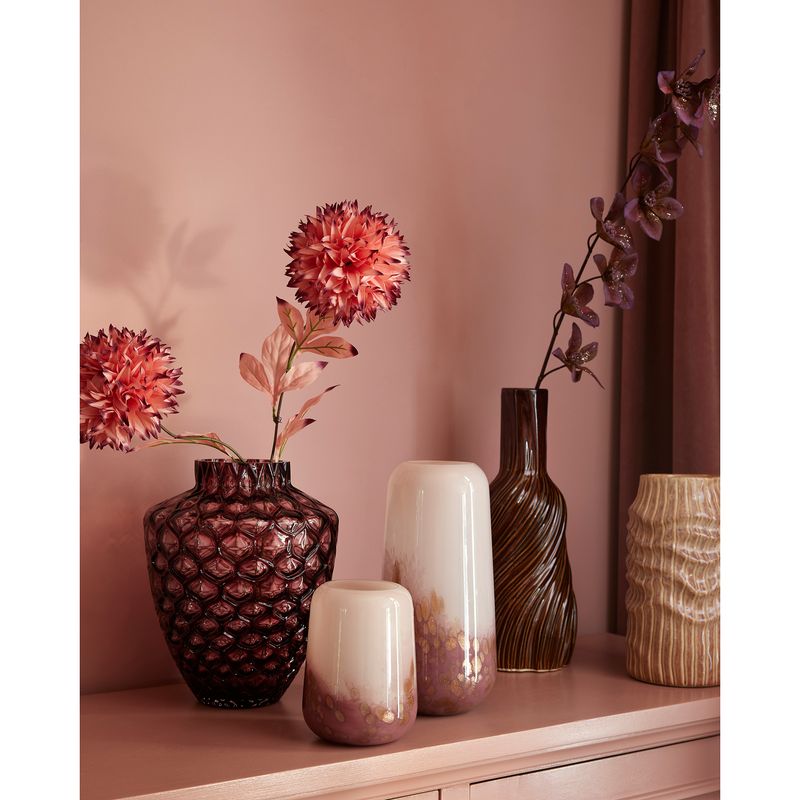 AMBER SWIRL PORCELAIN VASE