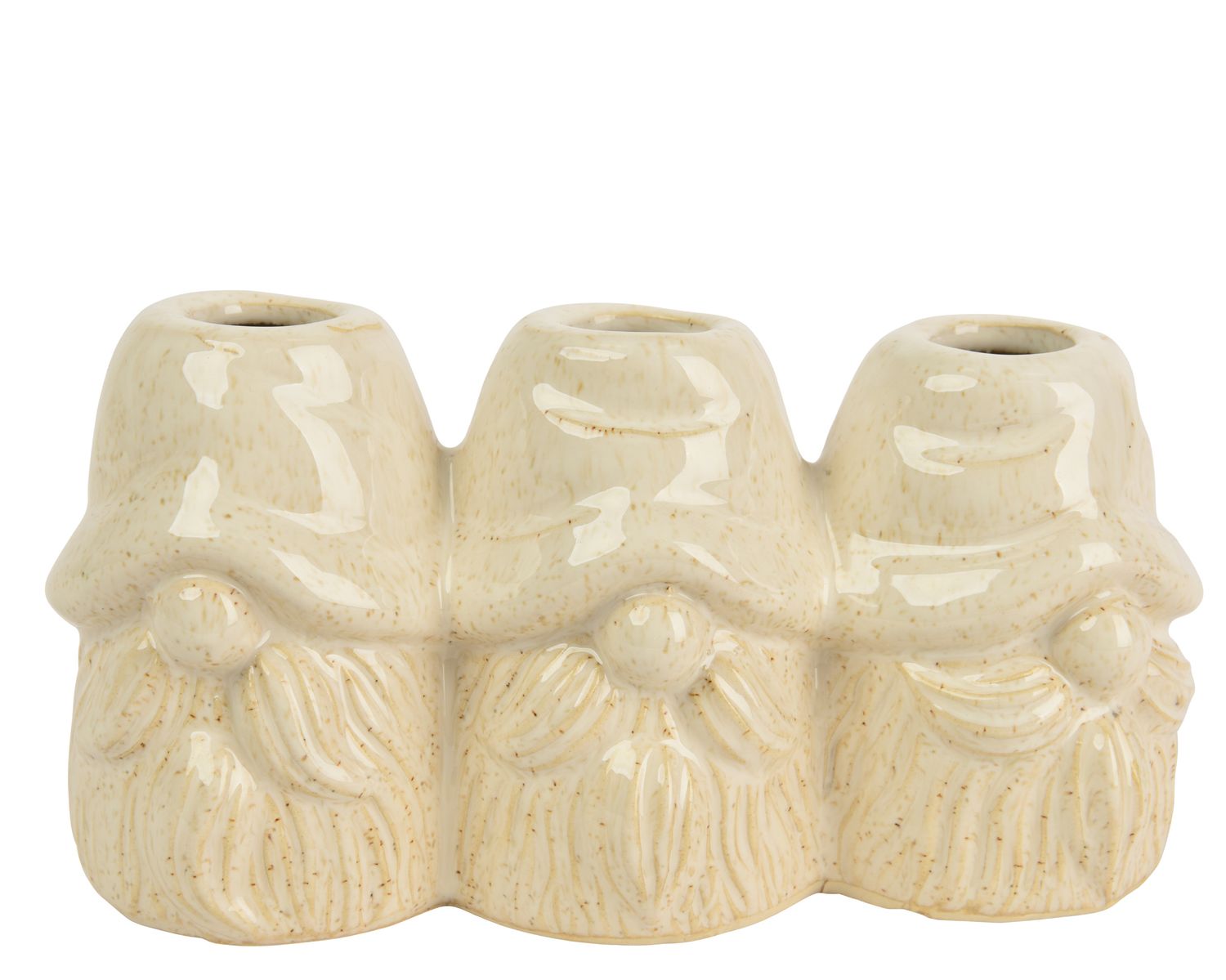 GNOME TRIO PORCELAIN VASE CREAM