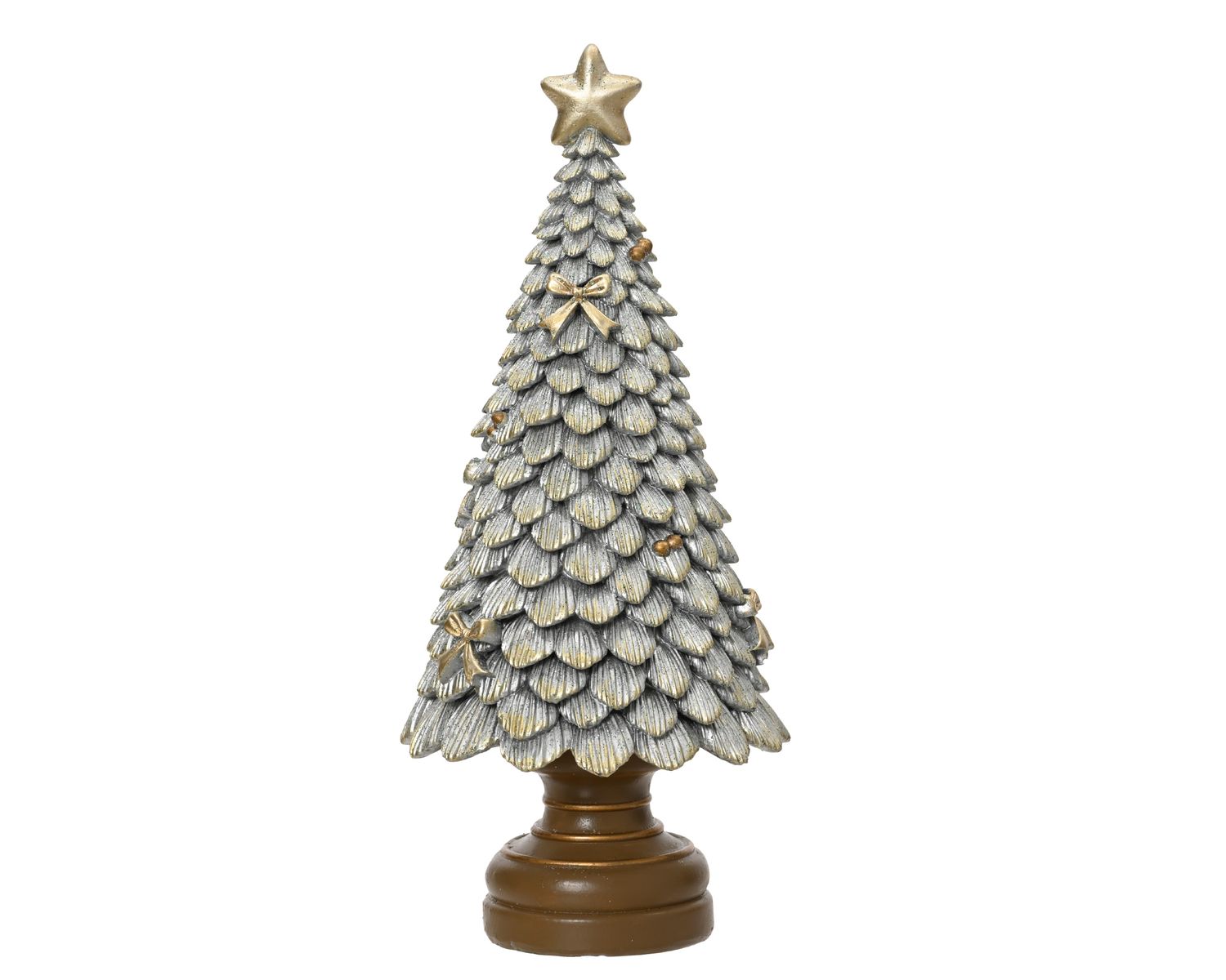 GOLD &amp; GLITTER CHRISTMAS TREE DECOR SMALL