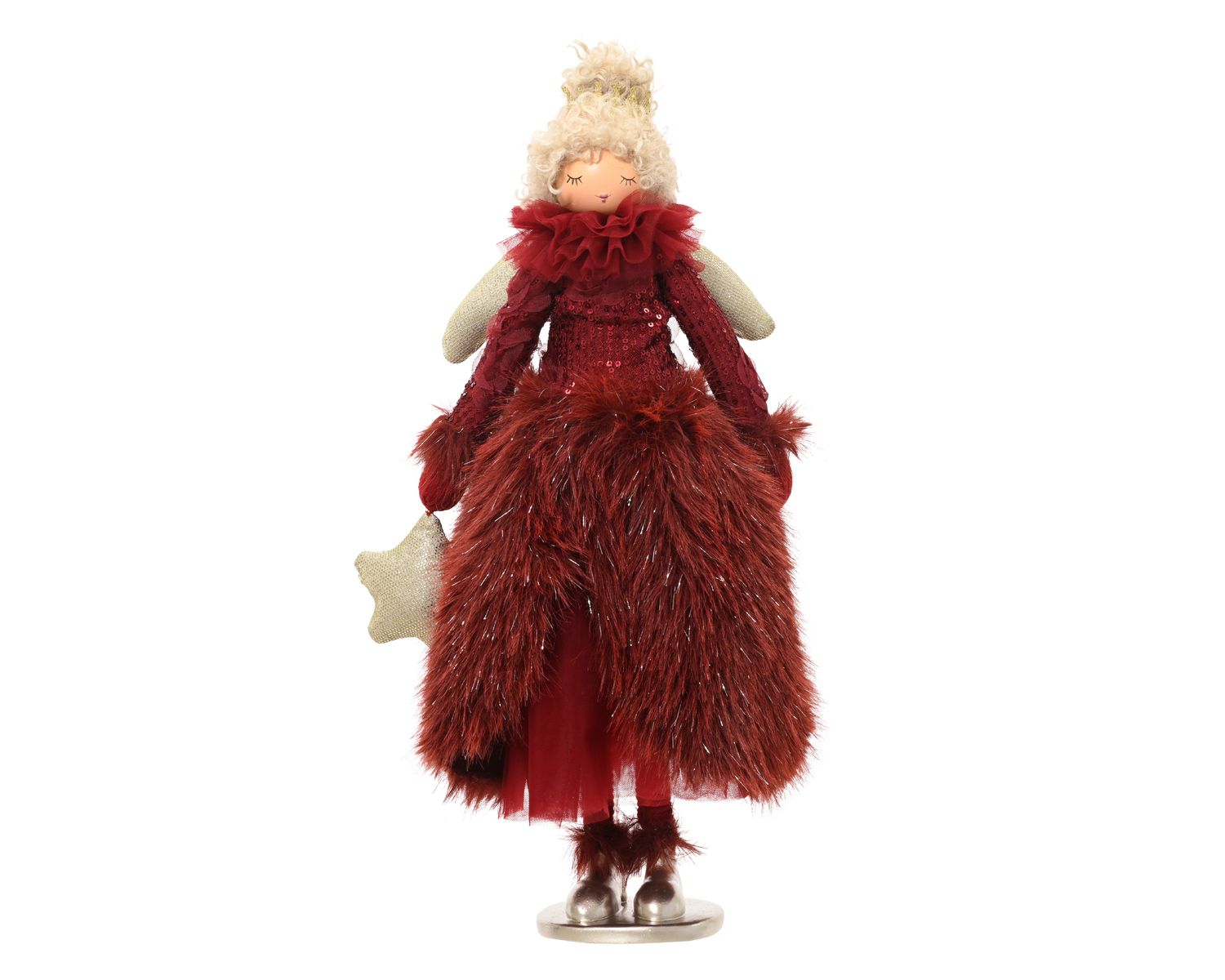 RED &amp; GOLD WINTER GIRL CHRISTMAS DECOR