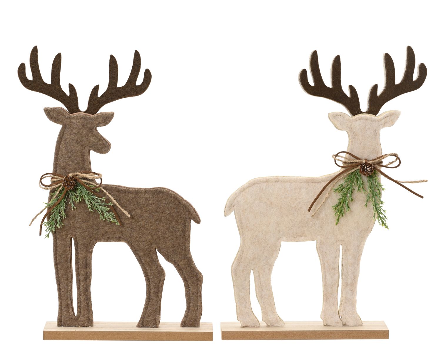 FELT REINDEER CHRISTMAS DECOR, Colour: BROWN