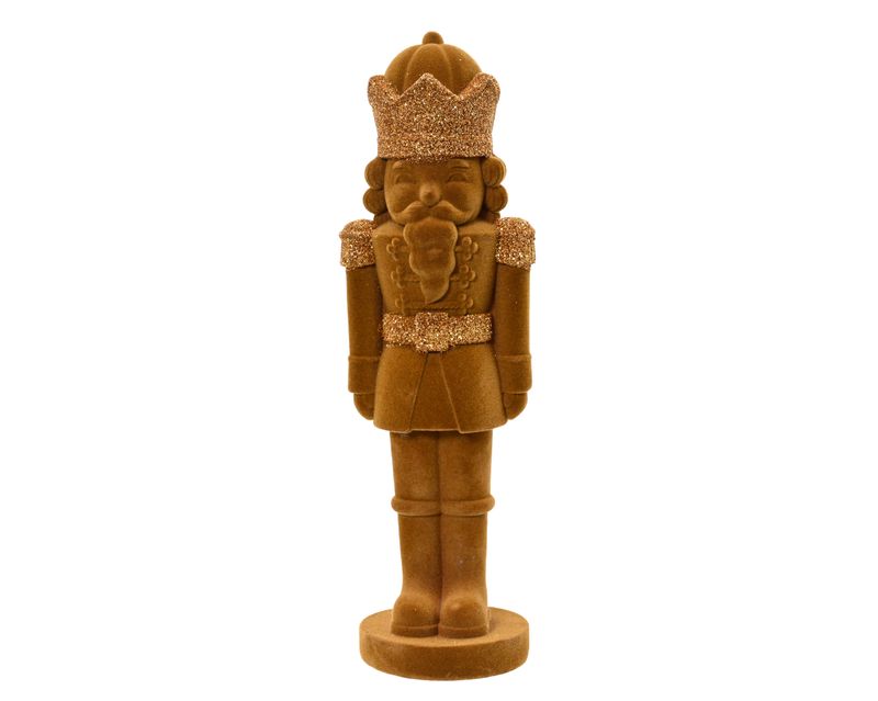 BROWN FELT NUTCRACKER LARGE