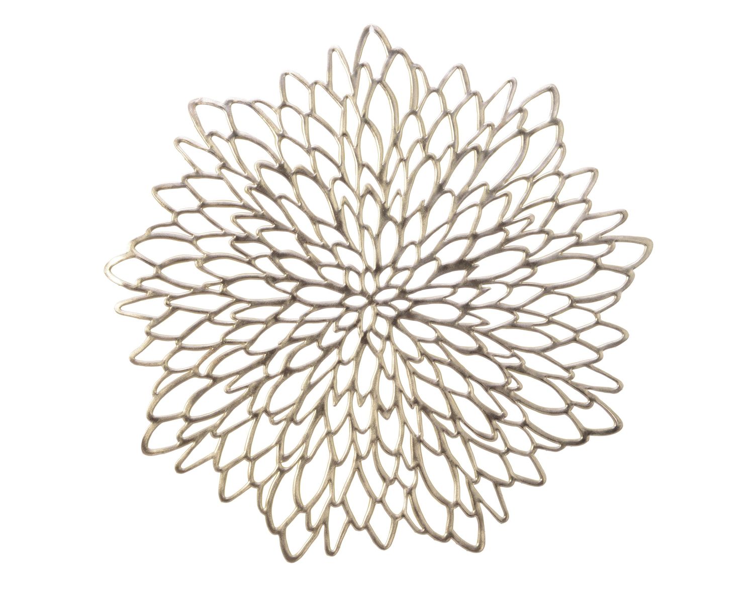 CHAMPAGNE GOLD FLORAL PLACEMAT