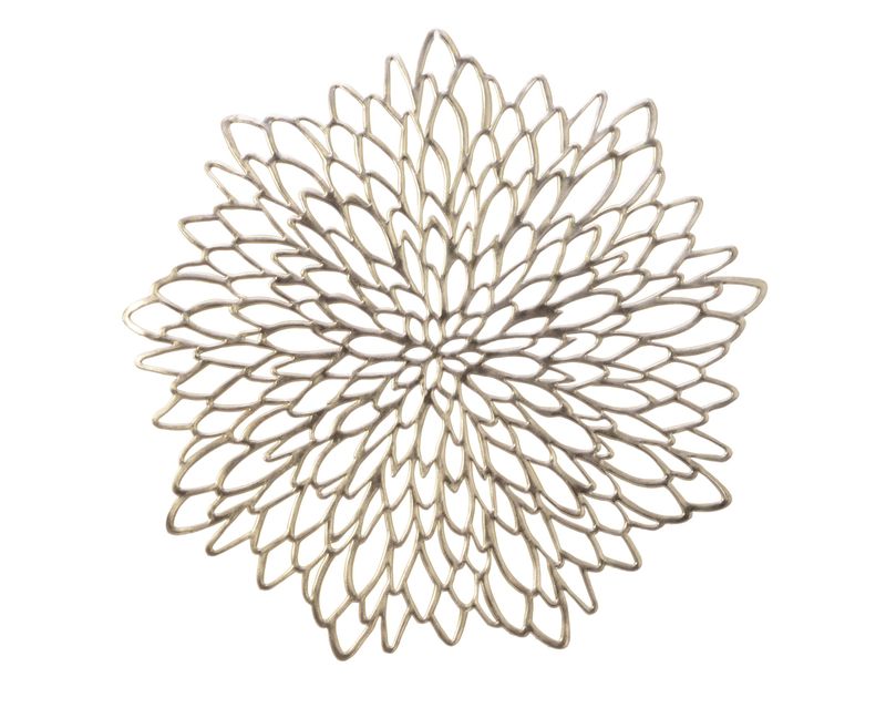 CHAMPAGNE GOLD FLORAL PLACEMAT