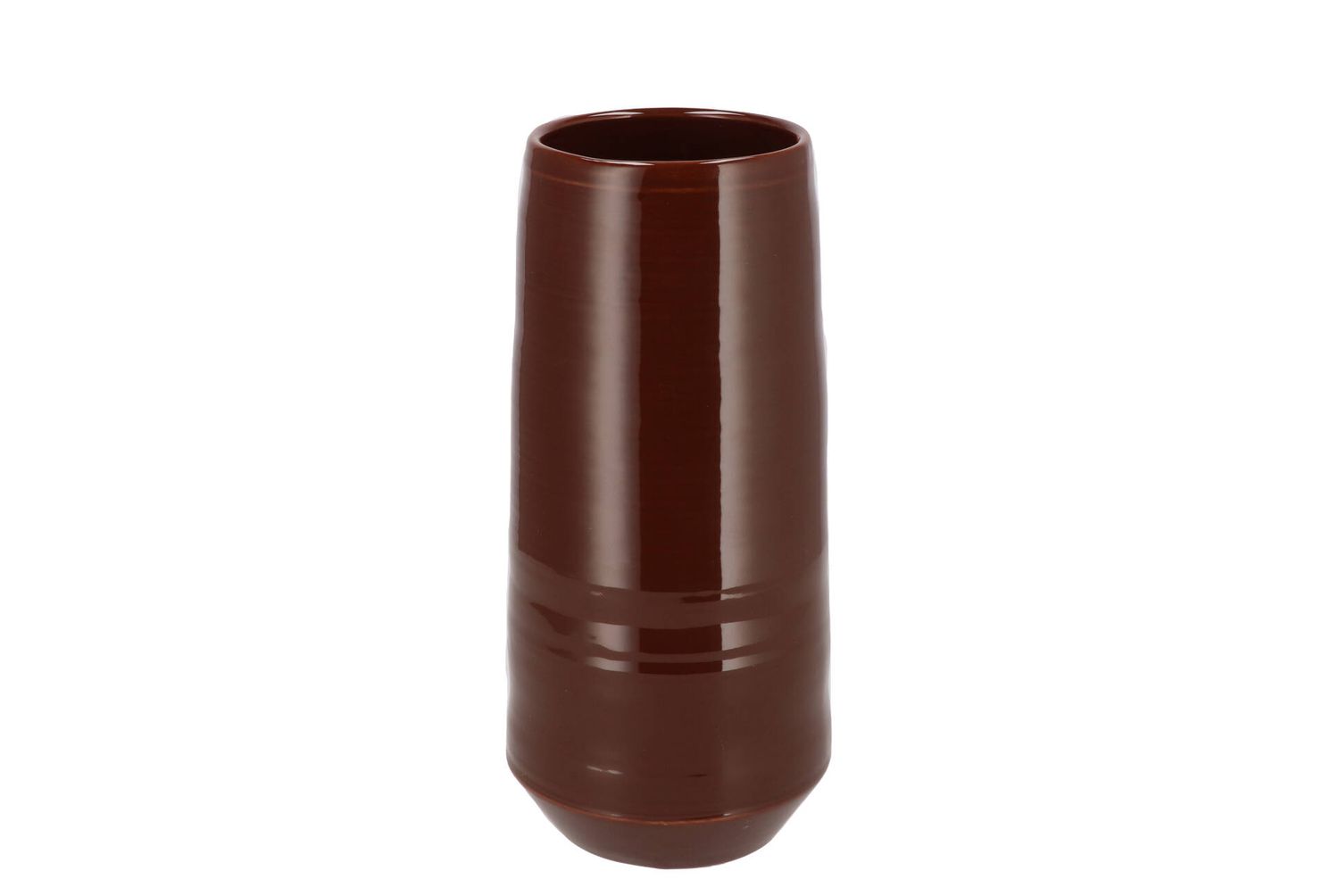 MICCO DARK BROWN PORCELAIN VASE