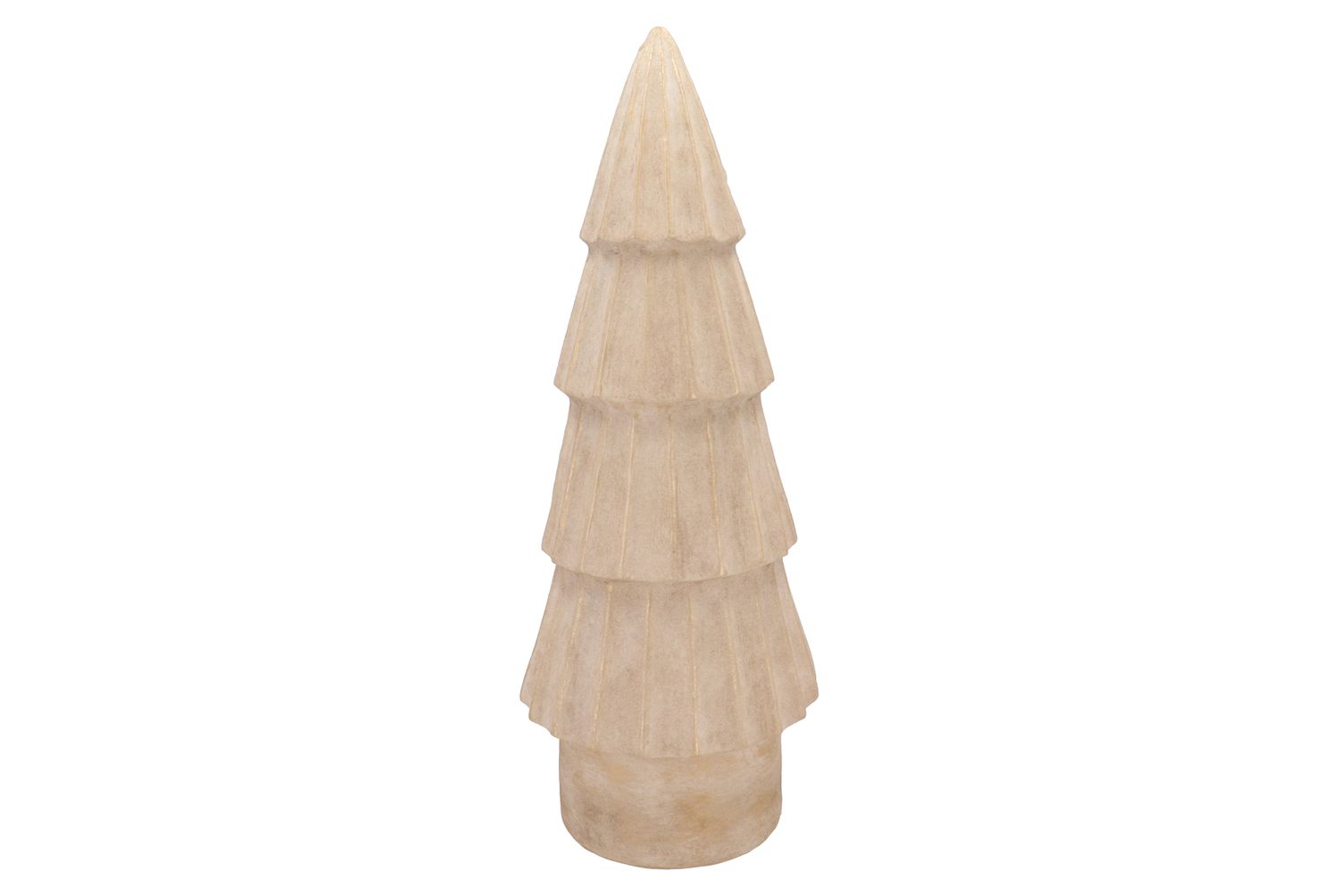 PORTO ANTIQUE GOLD PINE TREE DECORATION - LARGE