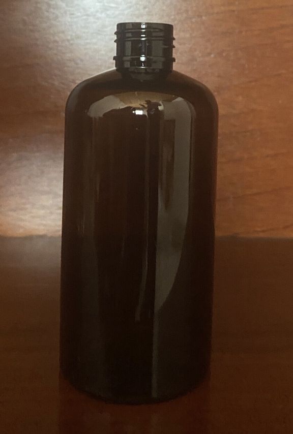 8oz Amber PET Boston - 24/410 Neck