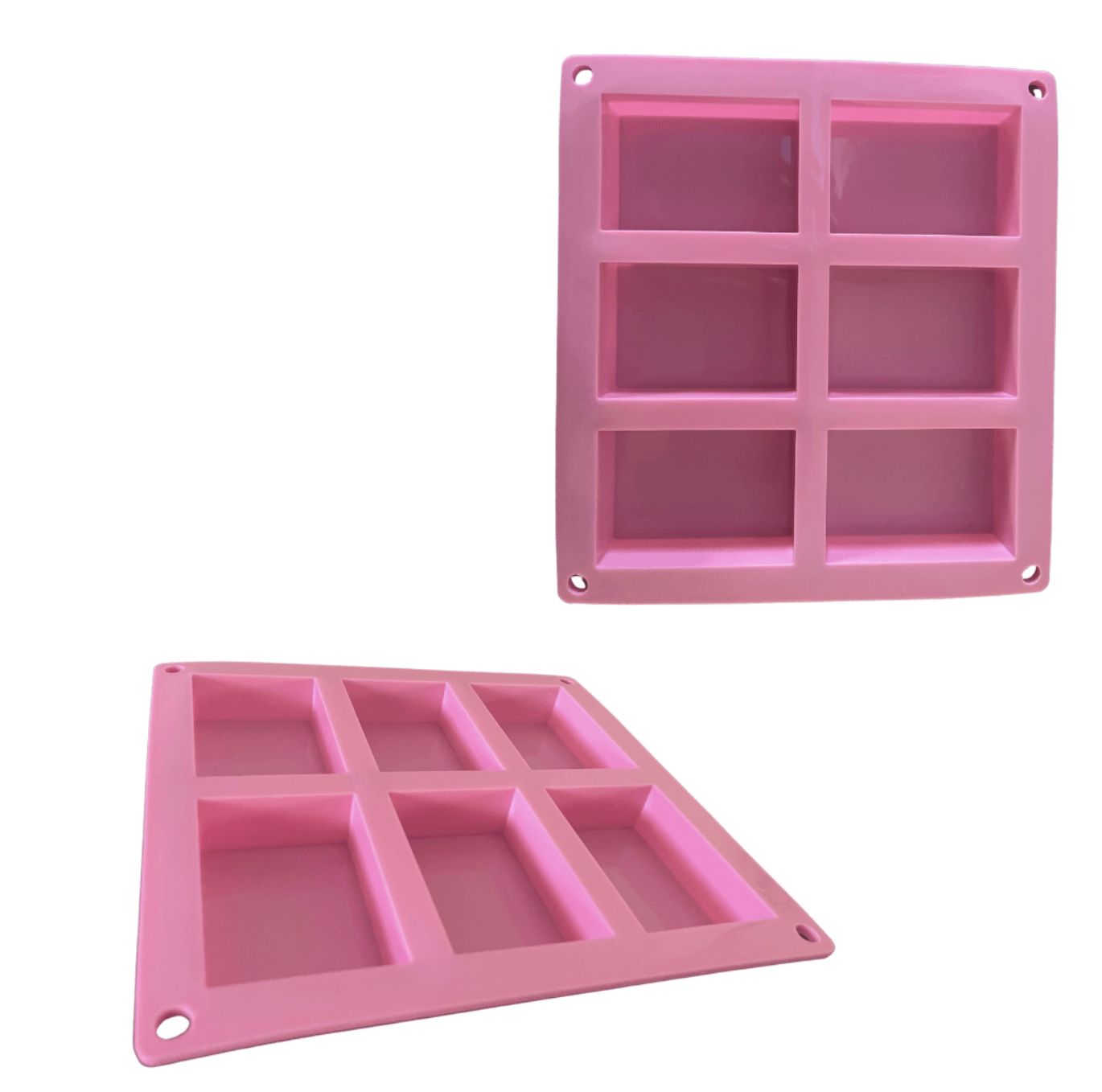 6 Cavity Silicone Soap Mold