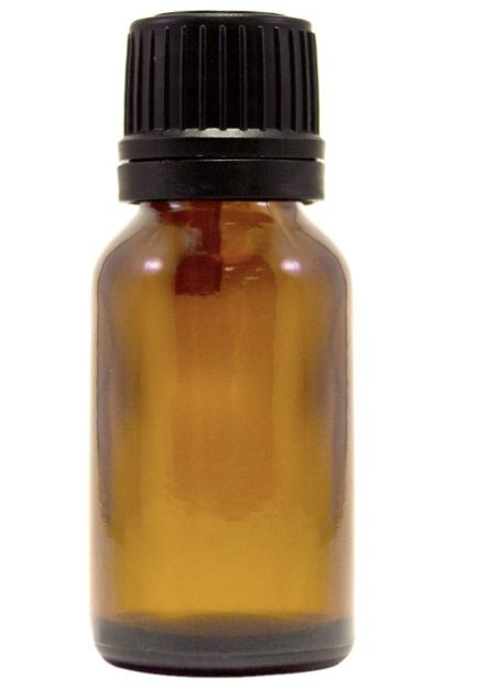 1/2 oz (15ML) Glass Amber Boston Round with Euro Dropper