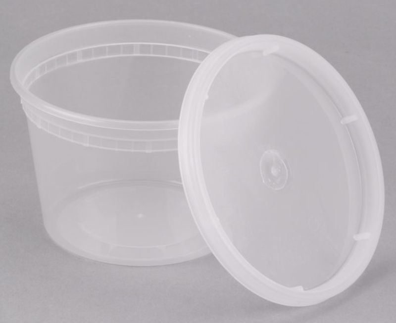 16oz. Plastic Deli Container with Lid