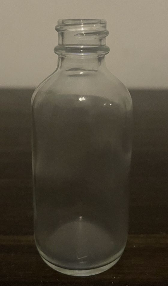 2oz Clear Glass Boston Round Neck 20/400