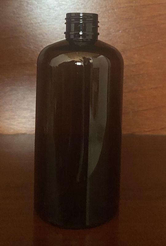 8oz Amber PET Boston - 24/410 Neck