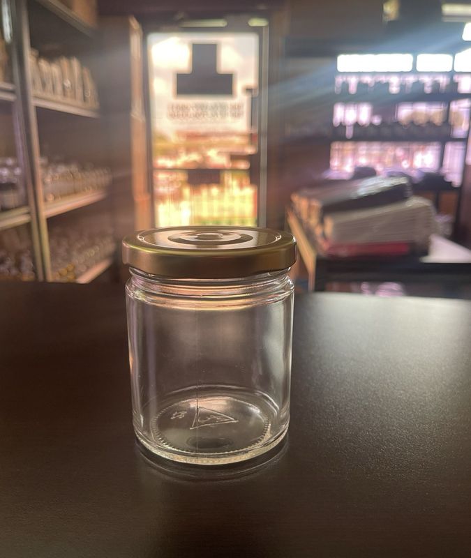 Glass Jar 9oz with Gold Lid - Pack of 12