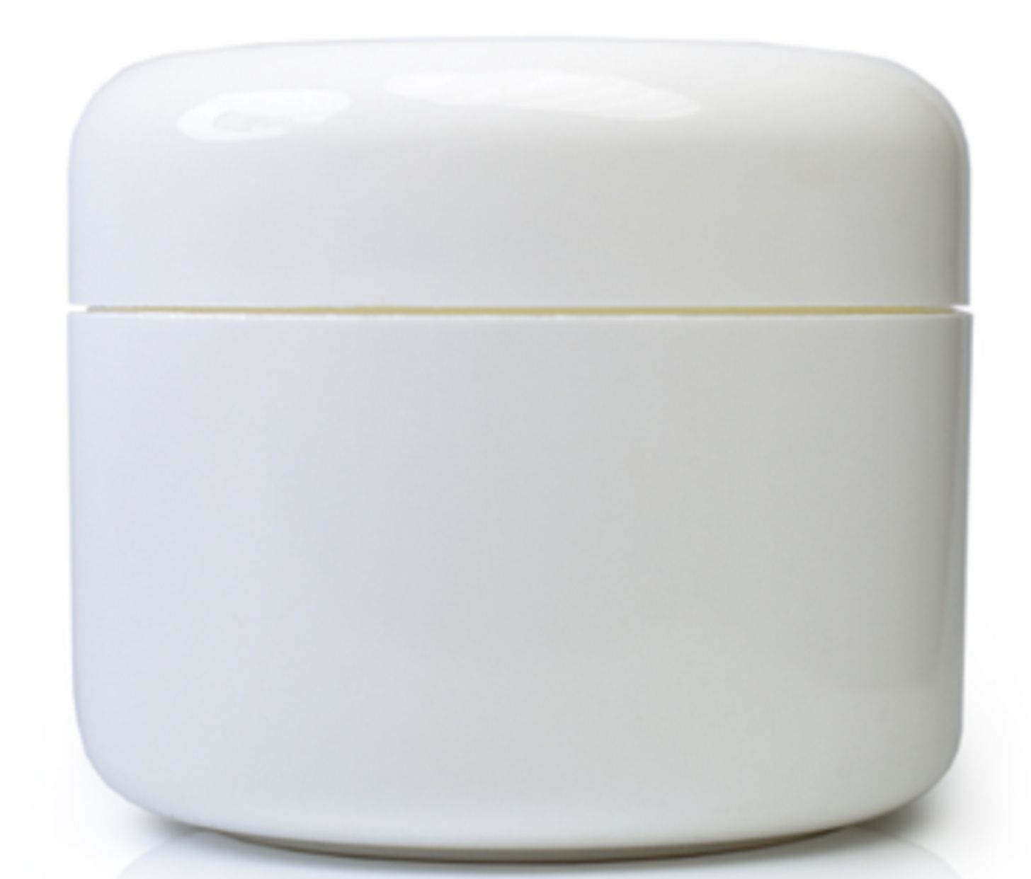 White Plastic Jars with Lids - 1oz
