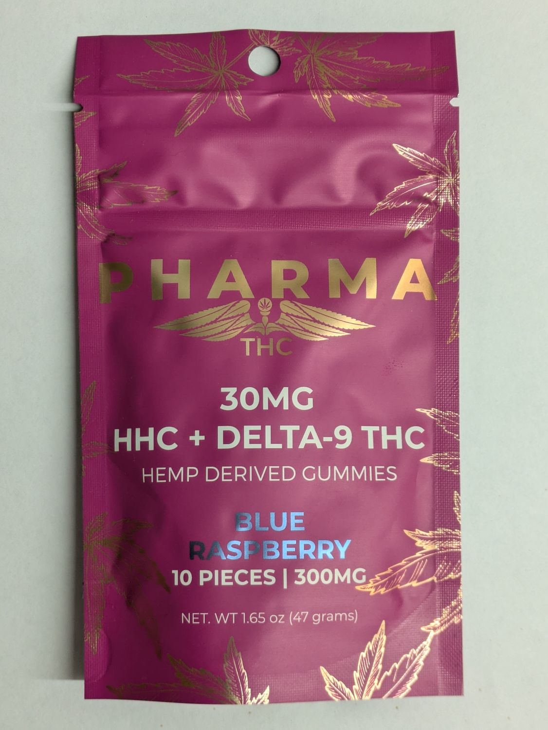 Pharma HHC + D9 Gummies - Blue Raspberry 10ct