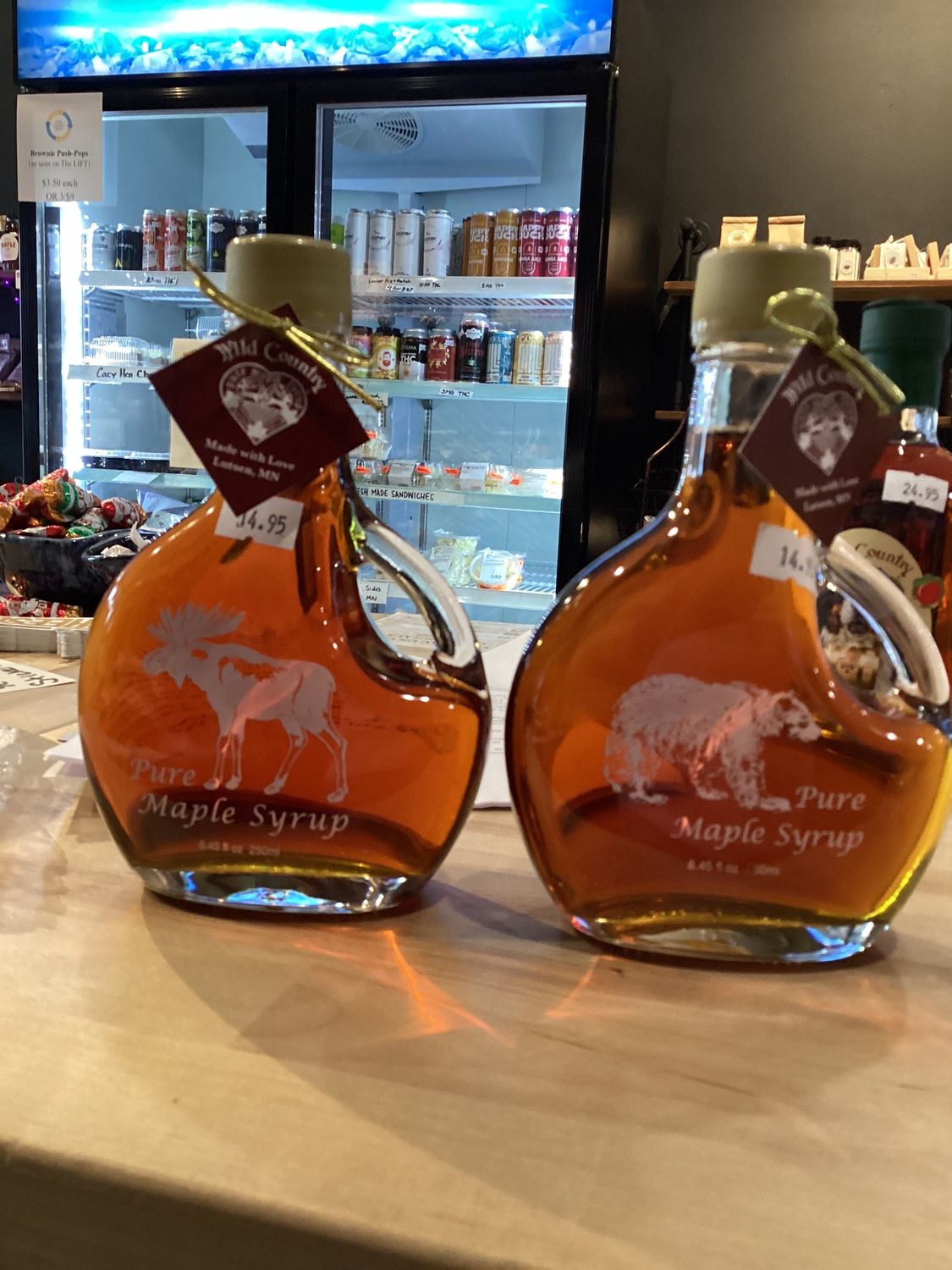 Maple syrup 8.45 oz  Bear/moose logo