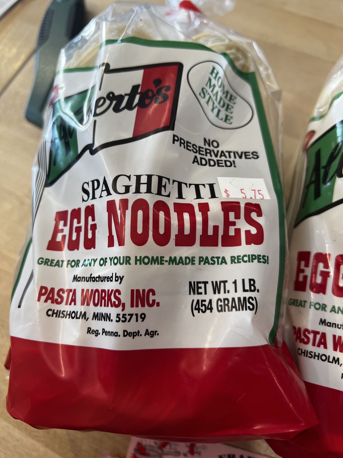 Pasta- Alberto&#39;s, Flavored: Egg