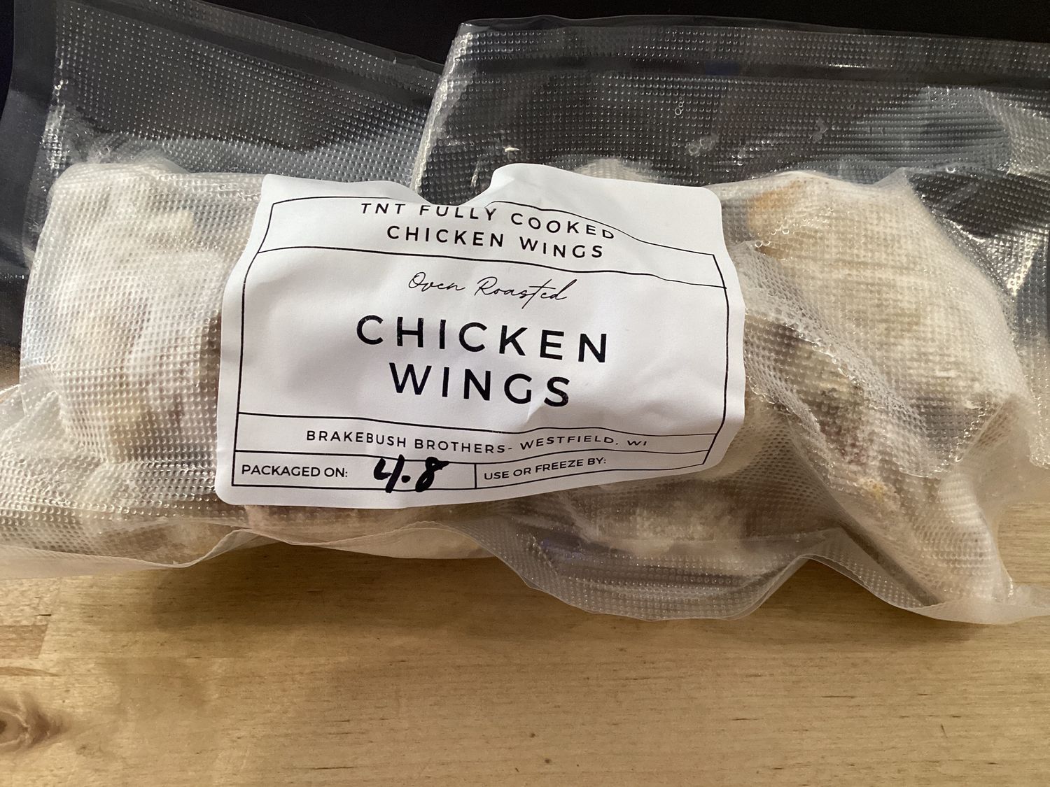 Chicken  Wings - Cooked &amp; boneless, Type: Bone in Cooked GF
