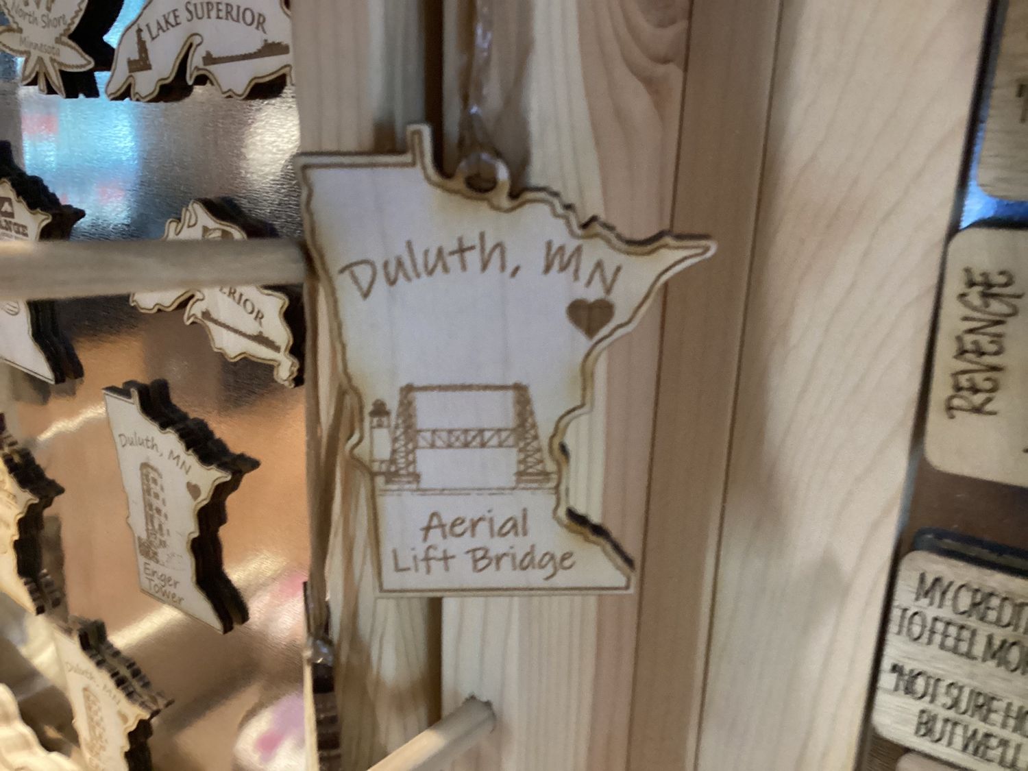 Castle Danger Woodworks Keychain