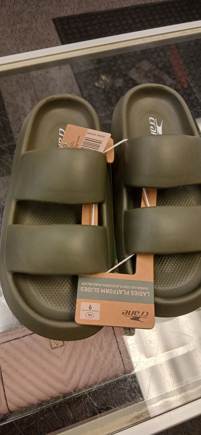 Shoes - Crane - Platform Sliders