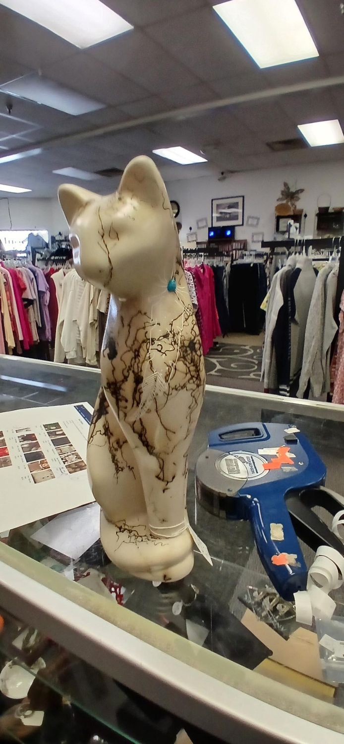 Navajo Horsehair Ceramic Cat