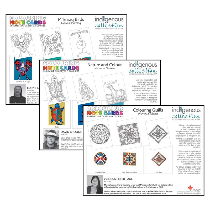 Indigenous Collection Coloring Notecards