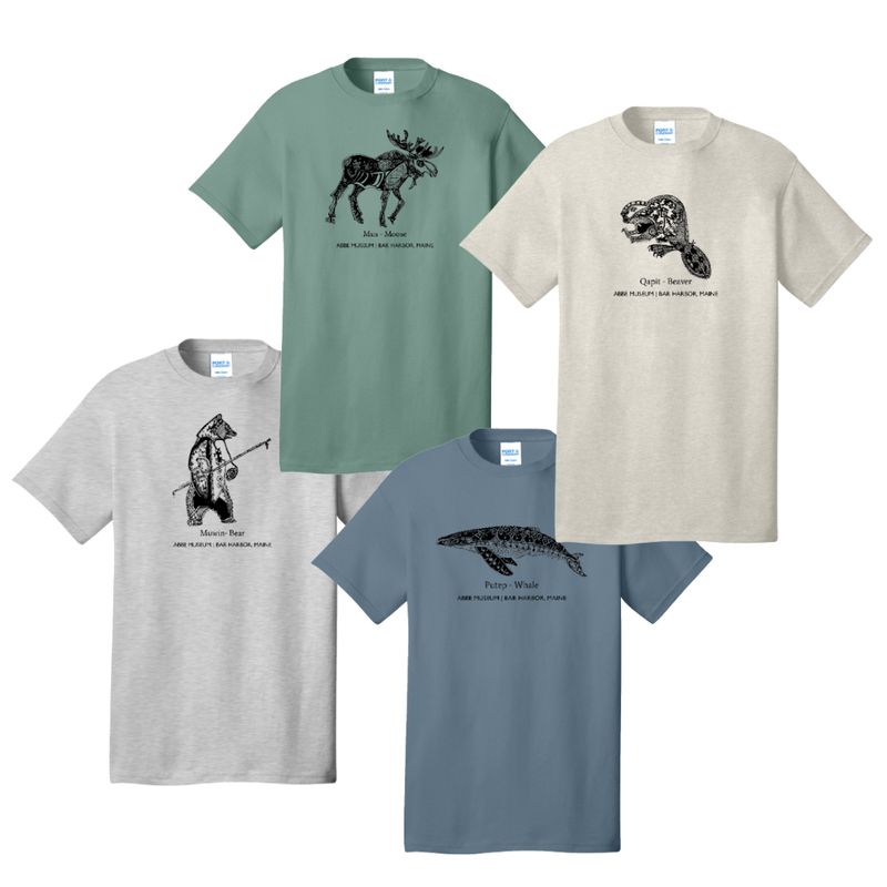 Abbe Museum Animal Short Sleeve Shirts