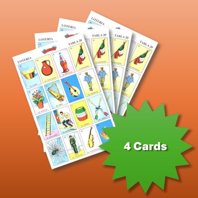 4 Loteria Cards