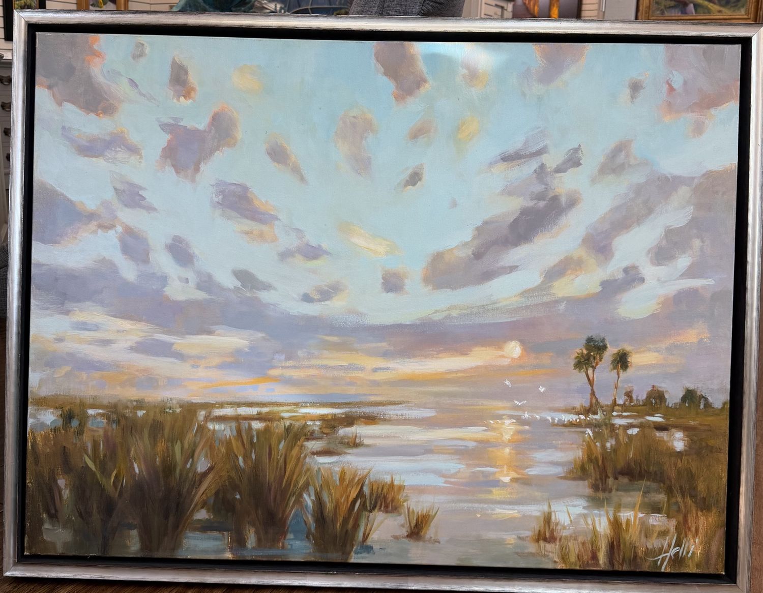 Moon Light on the Marsh