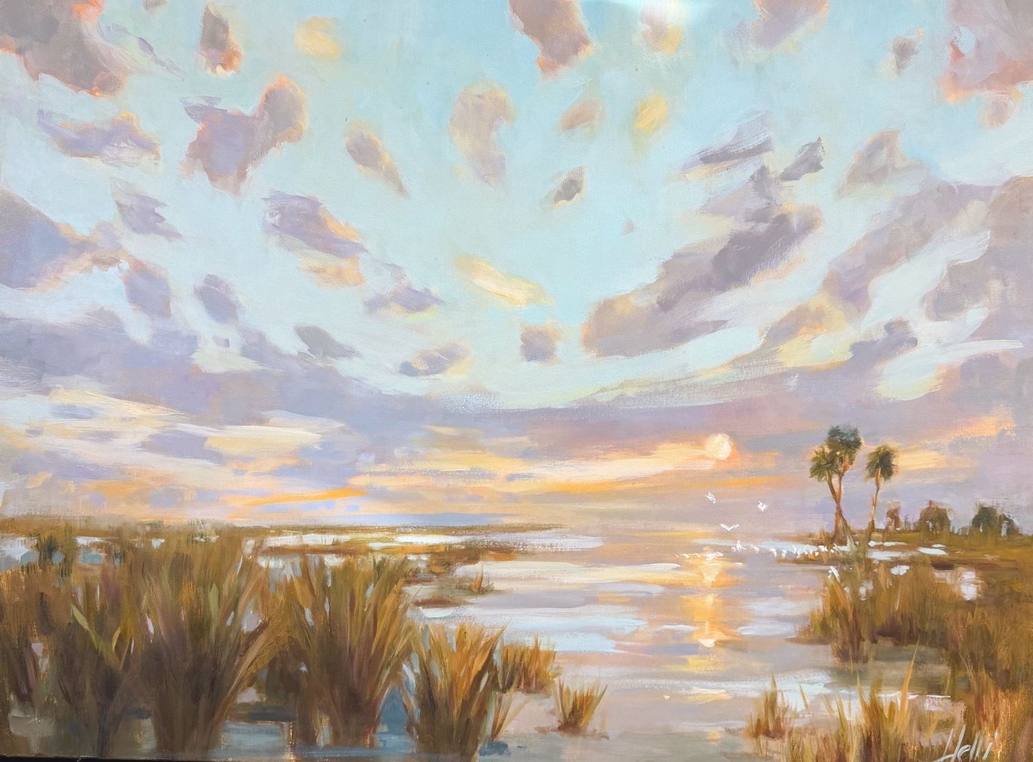 Moon Light on the Marsh