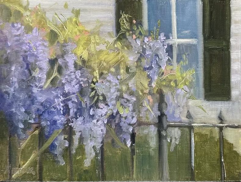 Wisteria &amp; Wrought Iron