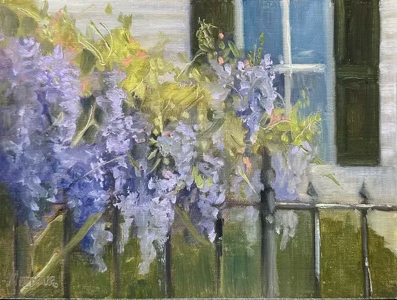 Wisteria &amp; Wrought Iron