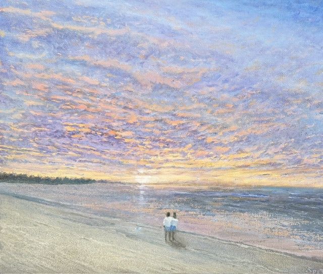 Morning Walk on the Beach