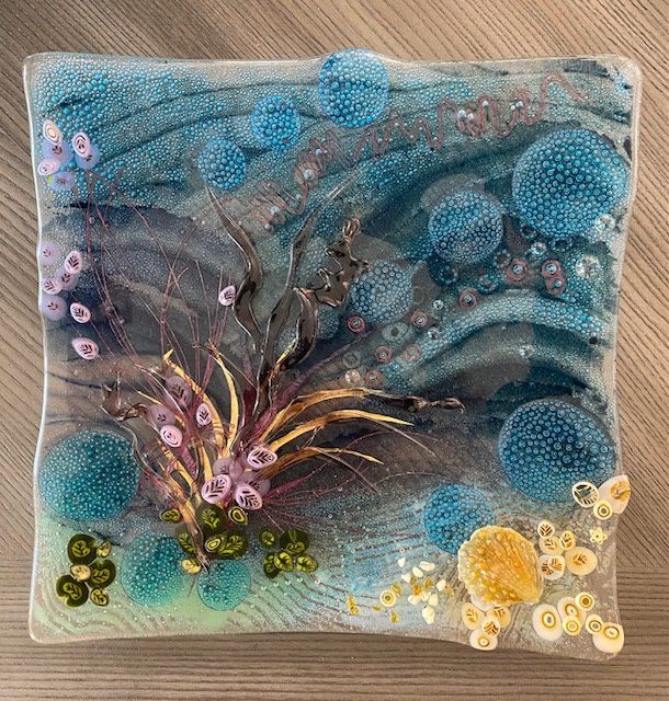 Shore Lines Square Platter