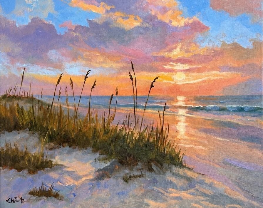 Sea Oats at Dawn