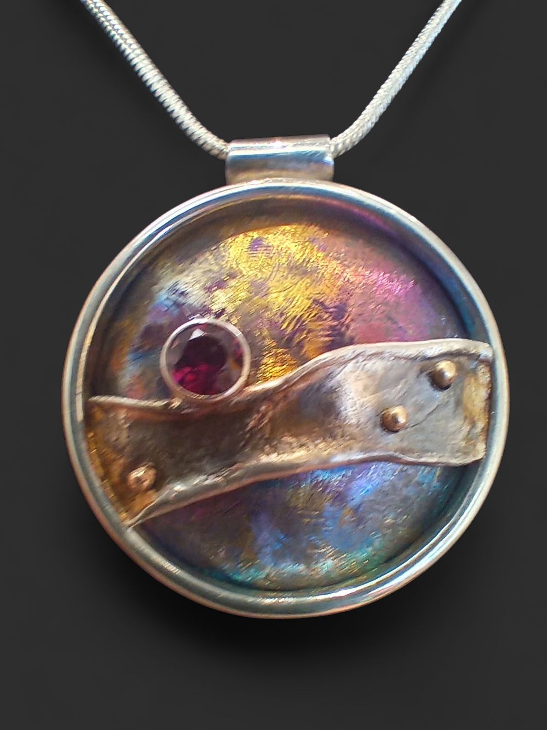 Colored Sunset Necklace P-CS_Nb