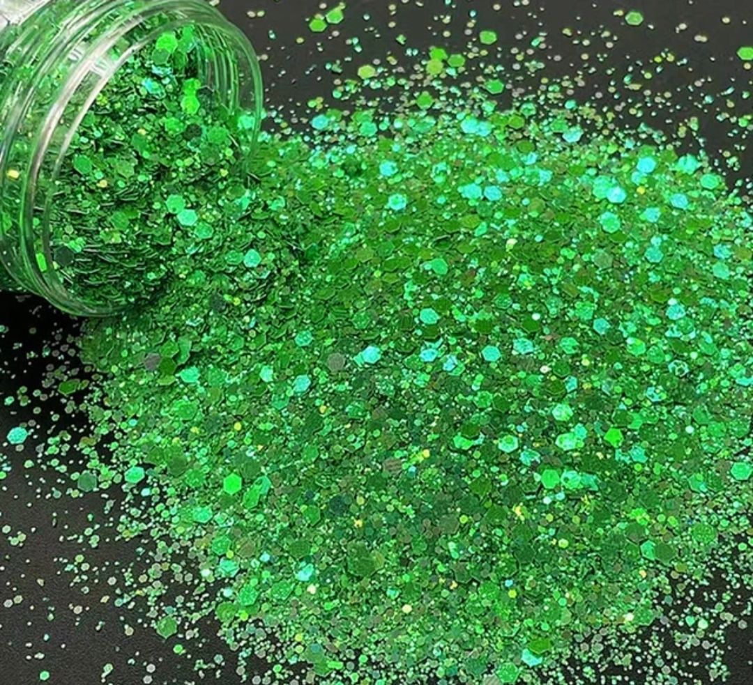 EMERALD CITY - Pearl Rainbow Chunky Cosmetic Grade Solvent Resistant PET Glitter