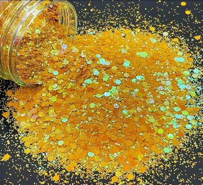 TANGERINE DREAMS - İnci Gökkuşağı Kalın Kozmetik Kalite Çözücüye Dayanıklı PET Sim