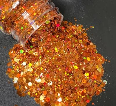 MARMALADE - Holograficzny gruby brokat PET odporny na rozpuszczalniki, kosmetycznej jakości