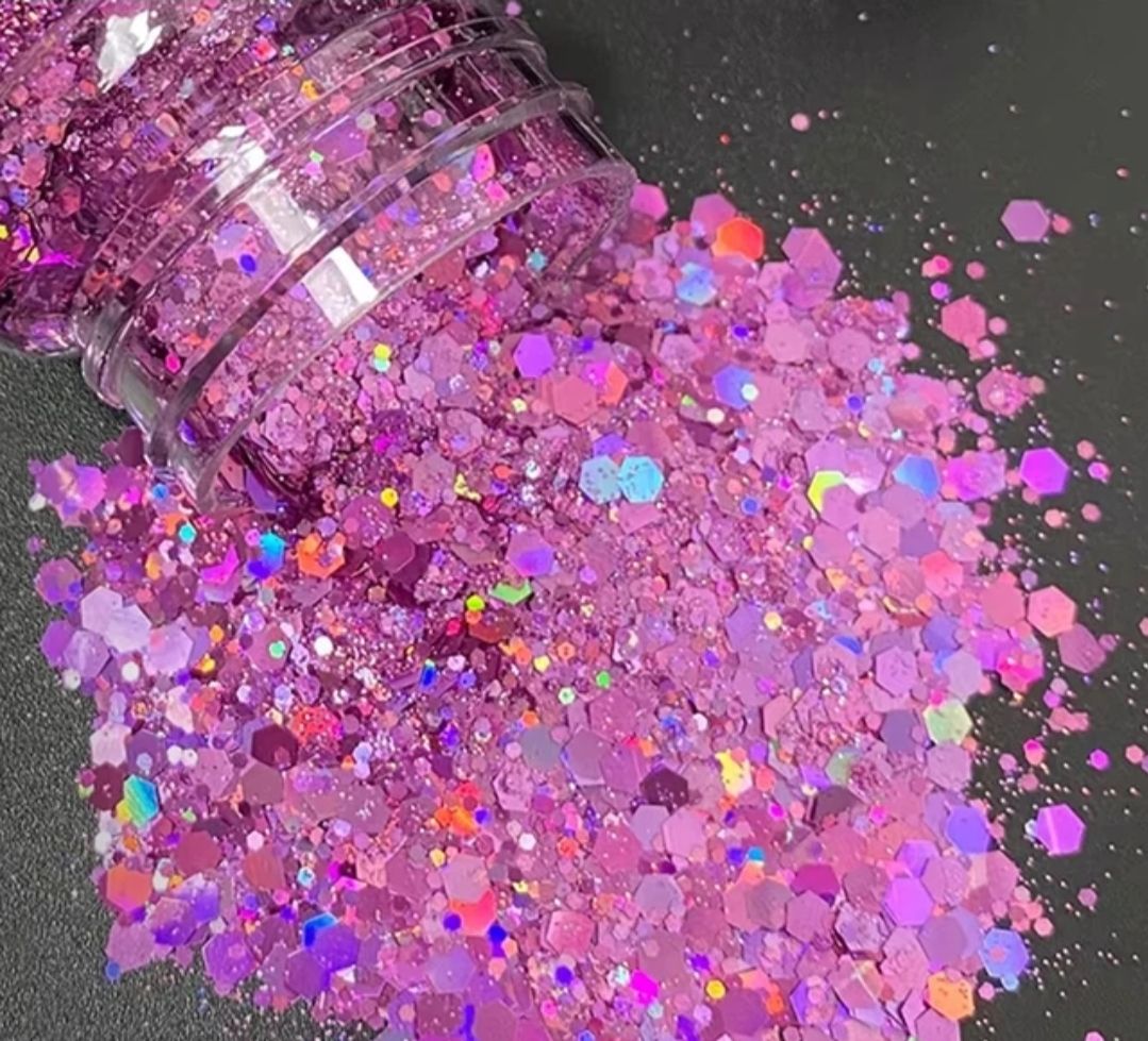 CANDYFLOSS - Holographic Chunky Cosmetic Grade Solvent Resistant PET Glitter