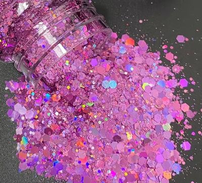 CANDYFLOSS - Holographic Chunky Cosmetic Grade Solvent Resistant PET Glitter