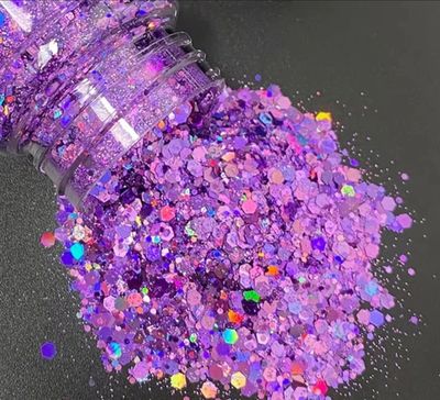 FOXGLOVE - Holografik Kalın Kozmetik Dereceli Çözücüye Dayanıklı PET Sim