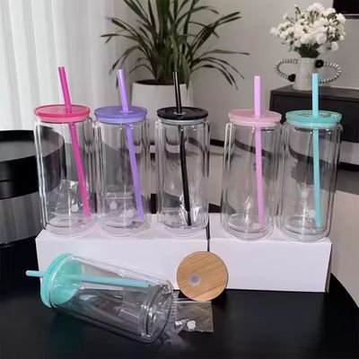 16oz Acrylic Double Wall Snowglobe Tumblers - 10 Colours