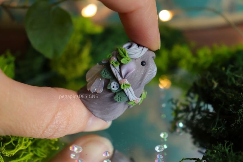 Longhaired Elf Pegapiggy with Nature Sprite "Natukami"