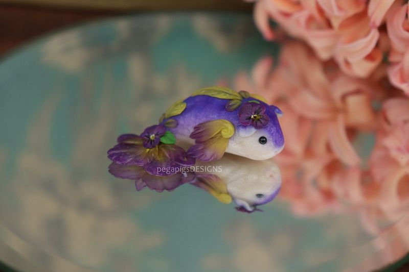 Pearl Mermapig - Purple Pansy