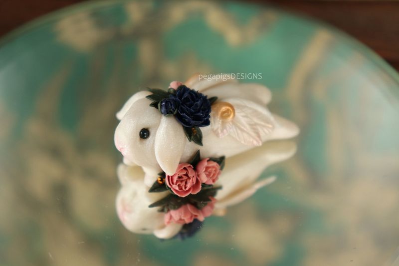 Peony pegabunny pearl/pink/blue